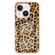 iPhone 14 Plus Electroplating Marble Dual-side IMD Phone Case - Leopard Print