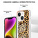 iPhone 14 Plus Electroplating Marble Dual-side IMD Phone Case - Leopard Print