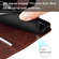 iPhone 14 Plus Fashion Calf Texture Zipper Horizontal Flip Leather Phone Case - Brown