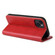 iPhone 14 Plus Fierre Shann PU Genuine Leather Texture Leather Phone Case - Red