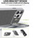 iPhone 14 Plus Folding Holder Carbon Fiber MagSafe Phone Case - Grey