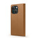 iPhone 14 Plus Forwenw F6 Series RFID Leather Phone Case - Brown
