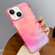 iPhone 14 Plus Gradient IMD PC Hybrid TPU Phone Case - Pink