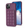 iPhone 14 Plus Grid Card Slot Holder Phone Case - Dark Purple