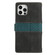 iPhone 14 Plus Grid Stitching Leather Phone Case with Lanyard - Black