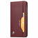 iPhone 14 Plus Knead Skin Texture Leather Case - Wine Red