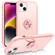 iPhone 14 Plus L2 Rotating Ring Holder Magnetic Phone Case - Rose Gold