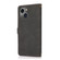 iPhone 14 Plus Lanyard Leather Phone Case - Black