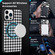 iPhone 14 Plus Leather Texture MagSafe Magnetic Phone Case - Python Pattern