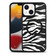 iPhone 14 Plus Leather Texture MagSafe Magnetic Phone Case - Zebra-stripe