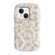 iPhone 14 Plus Leopard Print Plush TPU Phone Case - Light Yellow