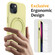 iPhone 14 Plus Liquid Silicone MagSafe Magnetic Phone Case with Ring Holder - Yellow