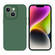 iPhone 14 Plus Liquid Silicone MagSafe Precision Hole Phone Case - Dark Green