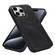 iPhone 14 Plus Litchi Leather Skin Card Slots Phone Case - Black