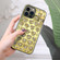 iPhone 14 Plus Love Hearts Diamond Mirror TPU Phone Case - Gold