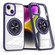 iPhone 14 Plus Magnetic Rotating Ring Holder Phone Case - Dark Purple