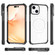 iPhone 14 Plus Magsafe Magnetic Acrylic Shockproof Phone Case - Grey Black