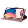 iPhone 14 Plus Marble Bronzing Stitching Horizontal Flip PU Leather Case - Purple
