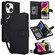 iPhone 14 Plus Multi-Card Wallet RFID Leather Phone Case - Black