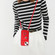 iPhone 14 Plus Organ Card Bag Ring Holder Phone Case with Long Lanyard - Red