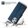 iPhone 14 Plus POLA Dual-color Zipper Wallet RFID Leather Phone Case - Yellow Blue