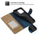 iPhone 14 Plus POLA Dual-color Zipper Wallet RFID Leather Phone Case - Yellow Blue