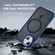 iPhone 14 Plus Rainbow Series Skin Feel MagSafe Lens Holder Phone Case - Blue