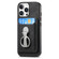 iPhone 14 Plus Retro Folding Ring Holder Card Bag MagSafe Phone Case - Black