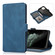 iPhone 14 Plus Retro Magnetic Closing Clasp Leather Case - Navy Blue