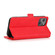 iPhone 14 Plus Retro Magnetic Closing Clasp Leather Case - Red