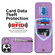 iPhone 14 Plus Retro Ring and Zipper RFID Card Slot Phone Case - Purple