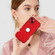 iPhone 14 Plus Rhombic Leather Back Cover Phone Case - Red