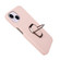 iPhone 14 Plus Ring Holder Litchi Texture Genuine Leather Phone Case - Pink