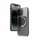 iPhone 14 Plus R-JUST Square Round Mirror PC+TPU Phone Case - Black