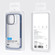 iPhone 14 Plus ROCK Guard Transparent Phone Case - Blue