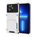 iPhone 14 Plus Scratch-Resistant Shockproof Heavy Duty Rugged Armor Protective Case with Card Slot - White