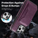 iPhone 14 Plus Shield Multi-functional MagSafe Card Bag Phone Case - Purple
