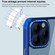 iPhone 14 Plus Shockproof Metal + Acrylic + TPU Phone Case - Light Blue