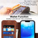 iPhone 14 Plus Shockproof PU + TPU Leather Phone Case - Brown