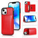 iPhone 14 Plus Shockproof PU + TPU Phone Case - Red