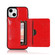 iPhone 14 Plus Shockproof PU + TPU Phone Case - Red