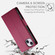 iPhone 14 Plus Side Buckle Magnetic Frosted Leather Phone Case - Wine Red
