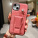 iPhone 14 Plus Side Leather Rotation Card Holder Phone Case - Pink
