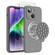 iPhone 14 Plus Silicone Suction Cup MagSafe Phone Case with Screen Film - Grey