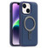 iPhone 14 Plus Silver Shield MagSafe Holder Shockproof Phone Case - Deep Blue