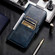 iPhone 14 Plus Simple 6-Card Wallet Leather Phone Case - Navy Blue