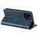 iPhone 14 Plus Simple 6-Card Wallet Leather Phone Case - Navy Blue