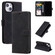 iPhone 14 Plus Skin Feel Anti-theft Brush Horizontal Flip Leather Phone Case - Black