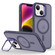iPhone 14 Plus Skin Feel Lens Holder Magsafe Phone Case - Deep Purple