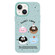 iPhone 14 Plus Skin Feeling Jelly TPU Hybrid PC Phone Case - Little Monster Light Green